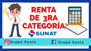 RENTA DE 3RA CATEGORÍA  RENTAS EMPRESARIALES  SUNAT [upl. by Jada]