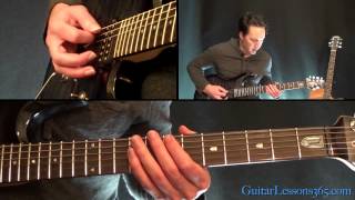 Master of Puppets Guitar Lesson Pt2  Metallica  Rhythms [upl. by Adelheid]