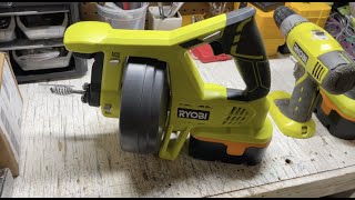 How to use the Ryobi One 18V Drain Auger [upl. by Hoffman]