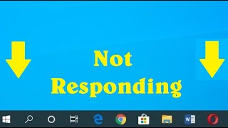 Fix Windows 10 Taskbar Icons NOT RESPONDING Working Bottom Time Sound Search Start Menu WONT OPEN [upl. by Jenette443]