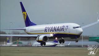 Ryanair hard landing compilation [upl. by Eecats]