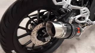 Yamaha YZFR125  BlackWidow  Walkaround amp Sound  No DB killer [upl. by Corel]