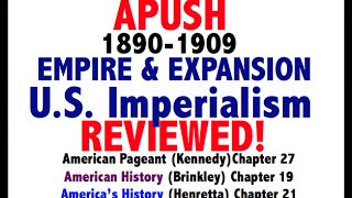 American Pageant Chapter 27 APUSH Review APUSH Period 7 American Expansion [upl. by Anilam]