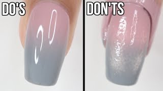 DOs amp DONTs Ombré Nails  how to do ombré nails with regular polish [upl. by Yeltnerb]