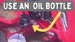 Oil Change Trick  TroyBilt  Craftsman  MTD [upl. by Selim]