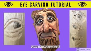 Wood Carving Eyes  5 Methods In One Tutorial [upl. by Doe]