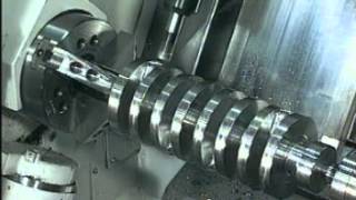 Mazak Integrex Machining NASCAR Crankshaft from Solid  Addy Machinery [upl. by Ahsienet]