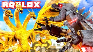 MECHA GODZILLA vs KING GHIDORAH in ROBLOX [upl. by Spears]