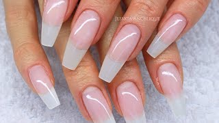 ♡ How To Natural Gelnails with Tips [upl. by Gurl968]