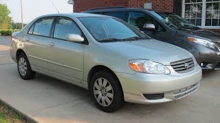 2003 Toyota Corolla LE Full Tour Startup amp Review [upl. by Eeliram]