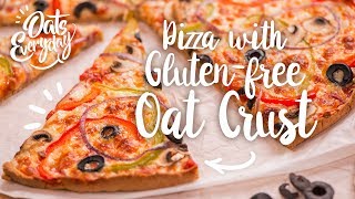 Pizza with Glutenfree Oat Crust [upl. by Nahsrad]