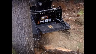 Cat® Mini Excavator Mulcher Overview [upl. by Nylinej]