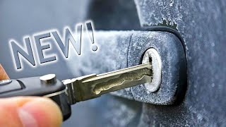 How to open a frozen car door lock [upl. by Ahtoelc738]