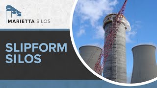 Concrete Silo Construction Methods  Slipform Silos [upl. by Kallick907]