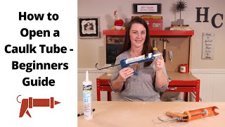 How to Open Caulk Tube for DIY Beginners [upl. by Nahtam]