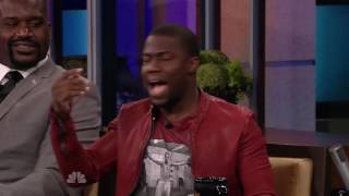 Shaq lifts amp flips Kevin Hart Full Interview [upl. by Tisdale667]