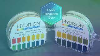 How to Use Hydrion pH Paper [upl. by Naivad394]