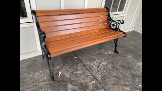 DIY Antique Garden Bench Restoration [upl. by Richmal]