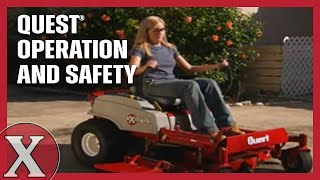 Exmark Quest  Mower Operation and Safety [upl. by Shute]