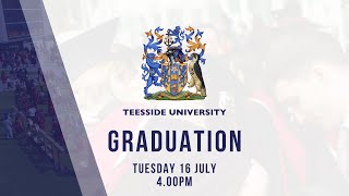 Teesside University Graduation Tuesday 16 July 2024  400pm [upl. by Terpstra]