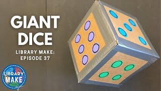 DIY Literacy Giant Dice LIBRARY MAKE [upl. by Jeniffer]