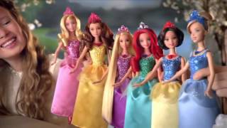 Disney Princess 2013 MATTEL Sparkling Dolls Commercial [upl. by Charis]