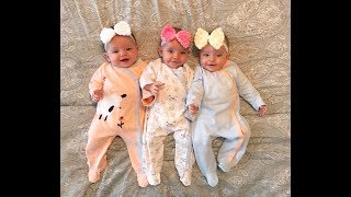 A day in the life with triplets Vlog [upl. by Hsirk]