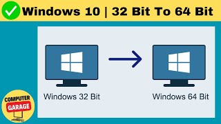 How to Upgrade Windows 10 from 32 bit to 64 bit For Free ✅ [upl. by Ammadis]