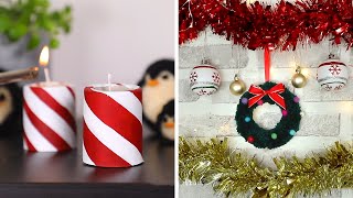 15 Easy Homemade Christmas Decorations And Crafts [upl. by Tremann272]