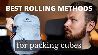 How to Roll Clothes for Packing Cubes The Quickest Methods [upl. by Dat7]