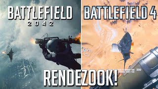 Battlefield 2042 Rendezook jet scene vs Battlefield 4 comparison [upl. by Jenette687]