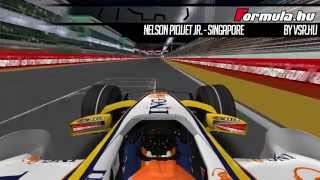 Nelson Piquet Jr  Singapore  Onboard  2008  Renault R28 [upl. by Ailyt535]