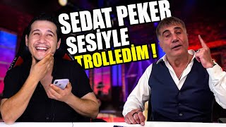 SEDAT PEKER SESİYLE TAKLİTÇİSİNİ TROLLEDİM [upl. by Einahpets658]