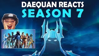 DAEQUAN REACTS TO SEASON 7 amp DESTROYS IN FIRST GAME  BATTLEPASS NEW MAP NEW SKINS AIRPLANES [upl. by Jona]