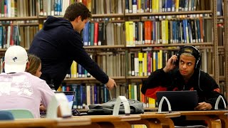 Blasting INAPPROPRIATE Songs PART 13 in the Library PRANK [upl. by Carine]