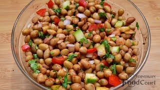 Peanut Chaat Recipe Healthy Evening Snacks Groundnut Chat [upl. by Mickey]