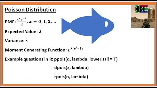 Poisson Distribution Revision and examples in R [upl. by Lawley]