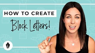 How To Do BLOCK Lettering – A StepByStep HandLettering Tutorial for Beginners [upl. by Nomal]