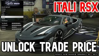 Gta 5 itali RSX Trade Price How To Return Moodymann  Itali RSX Customization [upl. by Airyk185]