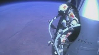 Space jump Felix Baumgartner describes his recordbreaking skydive [upl. by Aynav]