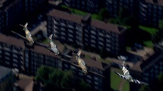 Battle of Britain 80th anniversary watch historic flypast over London [upl. by Tybald]