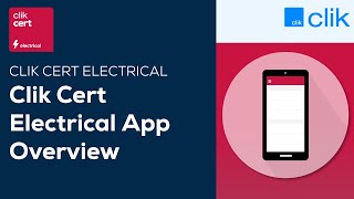 App Overview  Clik Cert Electrical [upl. by Yttam]