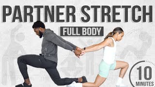 10 Minute Full Body Partner Stretch A Quick Daily Routine [upl. by Desdamonna960]