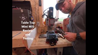 HARBOR FREIGHT MINI MILLING MACHINE SPEEDWAY SERIES REVIEW AND TESTING [upl. by Ekralc490]