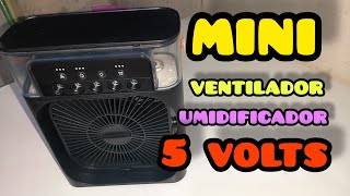 MINI VENTILADOR E UMIDIFICADOR DE AR USB [upl. by Atnahsa940]