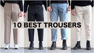 The Best 10 Trousers  Menswear Essentials [upl. by Llevol]