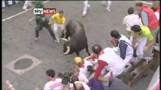 Pamplona Running Of The Bulls [upl. by Ydaj294]