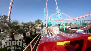 Xcelerator Launch Roller Coaster POV Knotts Berry Farm [upl. by Alver994]