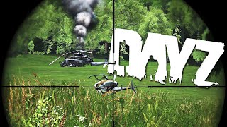 Epic Moments In DayZ  Heli Crash Battles [upl. by Otnas]