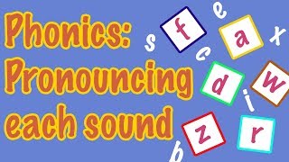 English Letter Pronunciation  Phonics [upl. by Turoff]